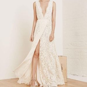 Reformation Francesca Dress - Ivory Bridal Lace